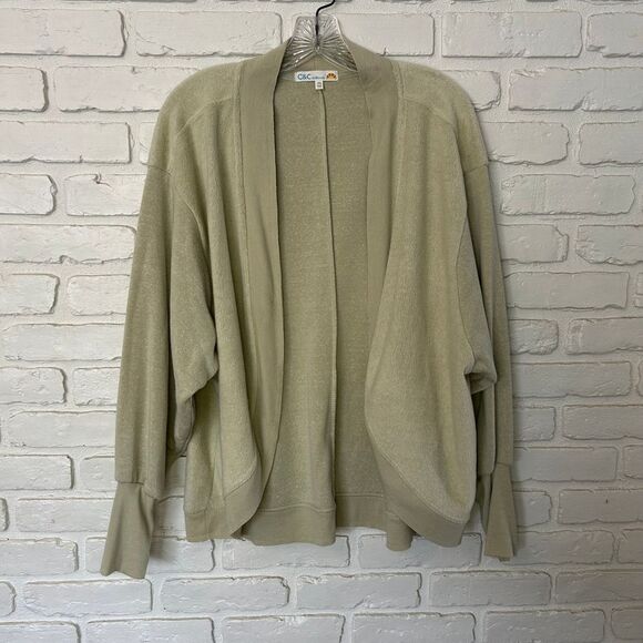 C&C California Open Front Light Green Cardigan‎ Size Medium - Picture 1 of 7